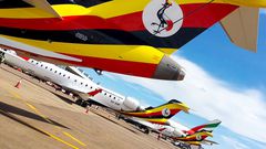Uganda Airlines CRJ 900 aircraft