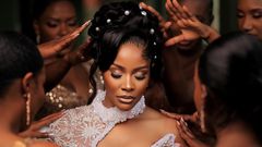 Disire Luzinda offered refined glamour at her wedding