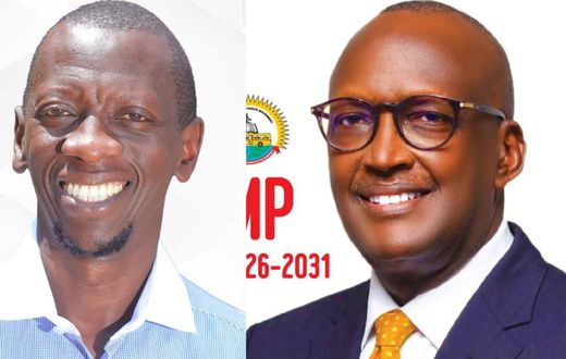 Sam Mugumya and Lt. Gen. Henry Tumukunde