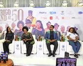 Afrigo Band members at the conference