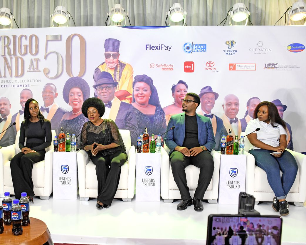 Afrigo Band members at the conference