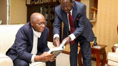 Kabaka with Odinga