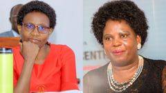 Ministers Ruth Aceng and Betty Amongi