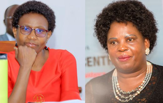Ministers Ruth Aceng and Betty Amongi