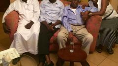 The late Boniface Byanyima and his family in 2016
