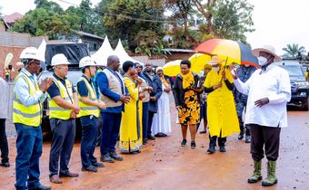 The President was in Makindye to officially launch the construction of Salaama Road, a key route in Kampala that has long needed an upgrade.