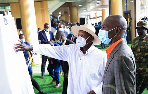 President Museveni commissioned Pastor Samuel Kakande's church on Sunday