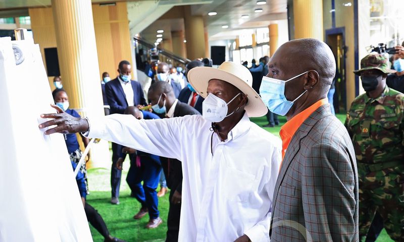 President Museveni commissioned Pastor Samuel Kakande's church on Sunday