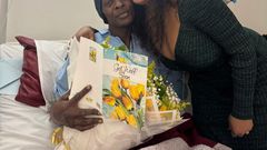 Juliet Zawedde, the Ugandan businesswoman based in Boston, Massachusetts, visited singer Jose Chameleone at Nakasero Hospital on Monday, December 16.