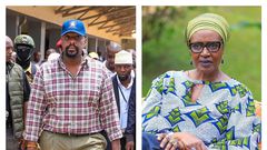 Gen Muhoozi Kainerugaba and Winnie Byanyima