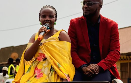 Emeka and his wife Mackline Asiimire Bareija