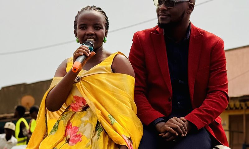 Emeka and his wife Mackline Asiimire Bareija