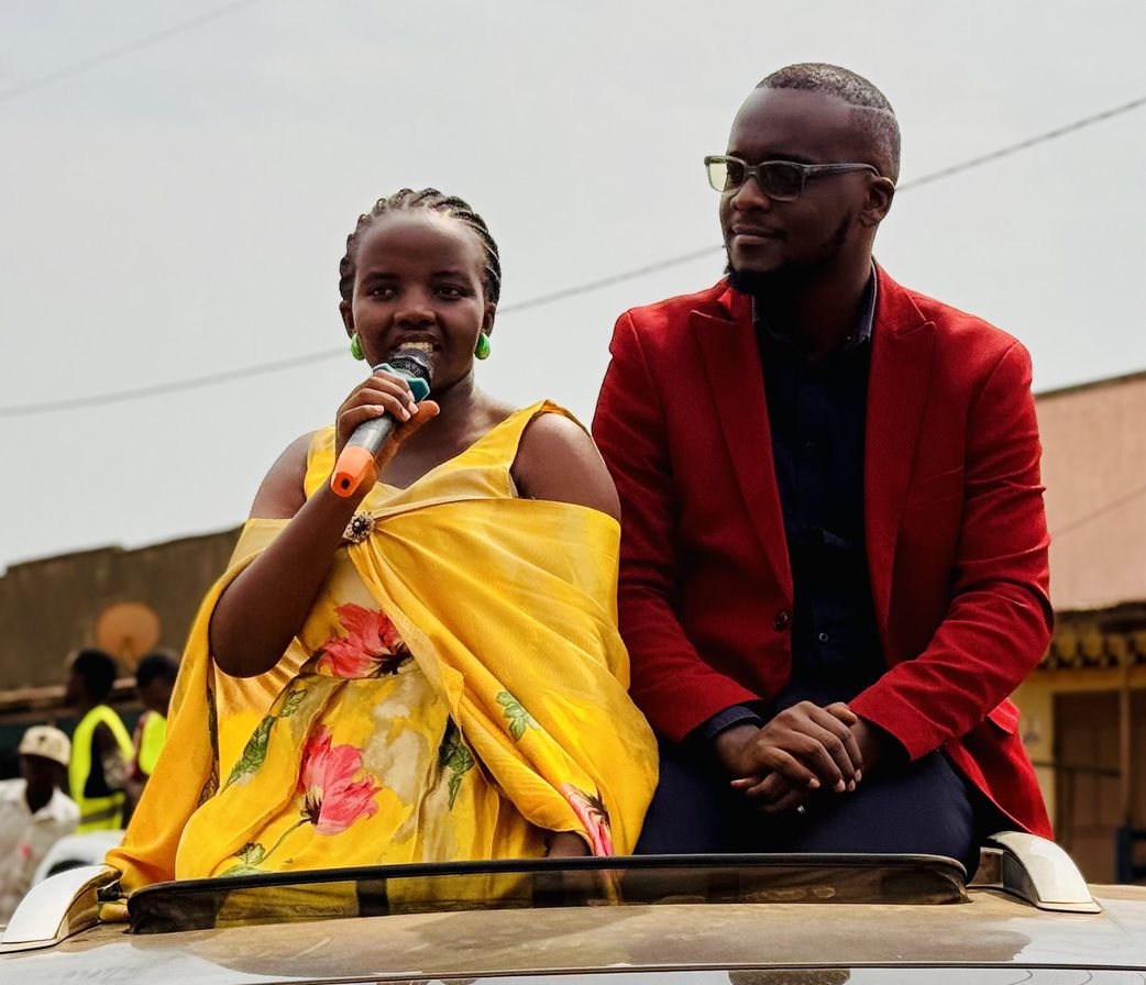 Emeka and his wife Mackline Asiimire Bareija