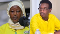 Faridah Nambi and Jim Muhwezi