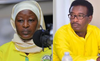 Faridah Nambi and Jim Muhwezi