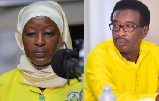 Faridah Nambi and Jim Muhwezi