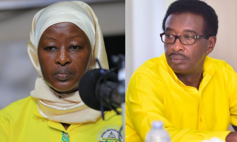 Faridah Nambi and Jim Muhwezi