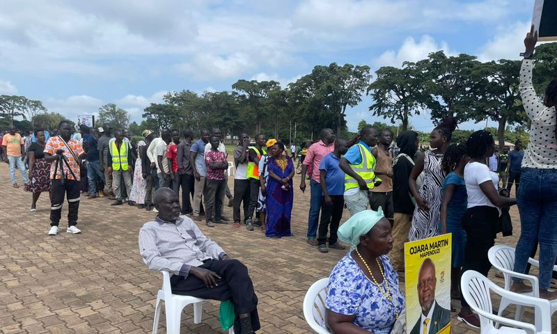 Ojara Mapenduzi was  trailing musician Bosmic Otim at several polling stations  in Gulu City