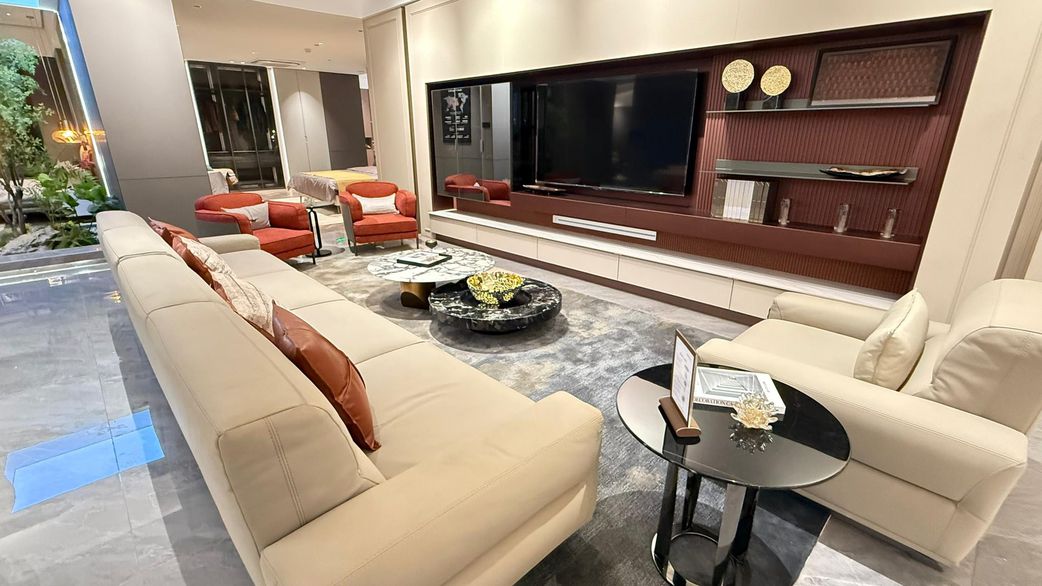The facility integrates lighting, furniture, and both AC and DC power products