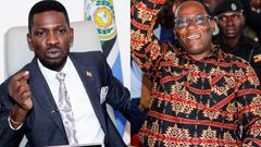 Bobi Wine and Mathias Mpuuga
