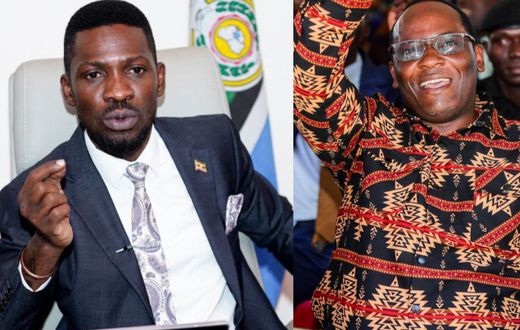 Bobi Wine and Mathias Mpuuga