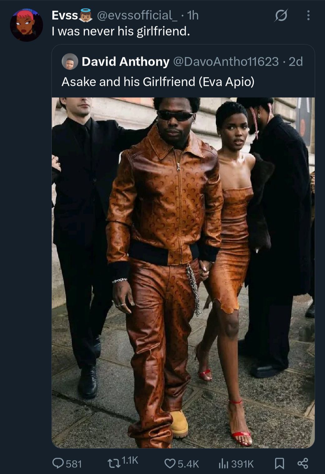 Ugandan model Eva Apio denies dating Asake, netizens share 'receipts'