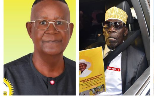 NRM candidates Empraim Kamuntu and Moses Ali