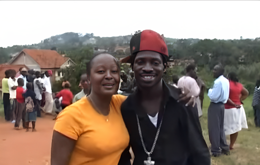 Bobi Wine with Faridah Nambi in 2009