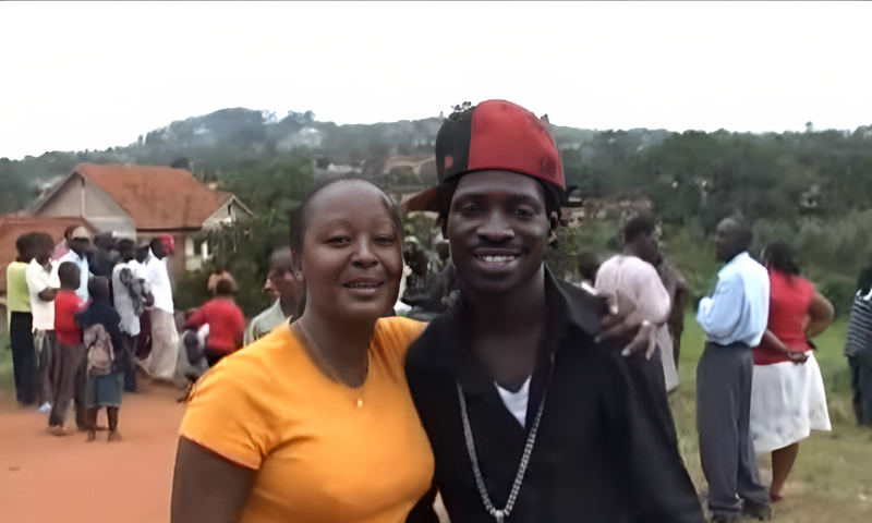 Bobi Wine with Faridah Nambi in 2009