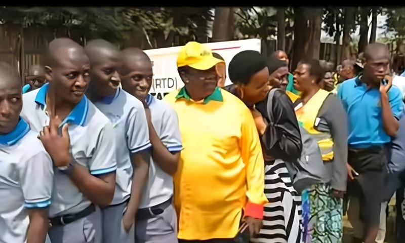 Kahinda Otafiire is accused of ferrying students to vote for him