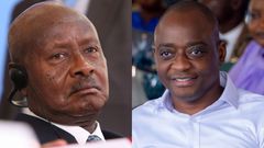 President Museveni and Hamis Kiggundu