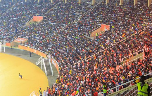 Fans at Namboole Stadium