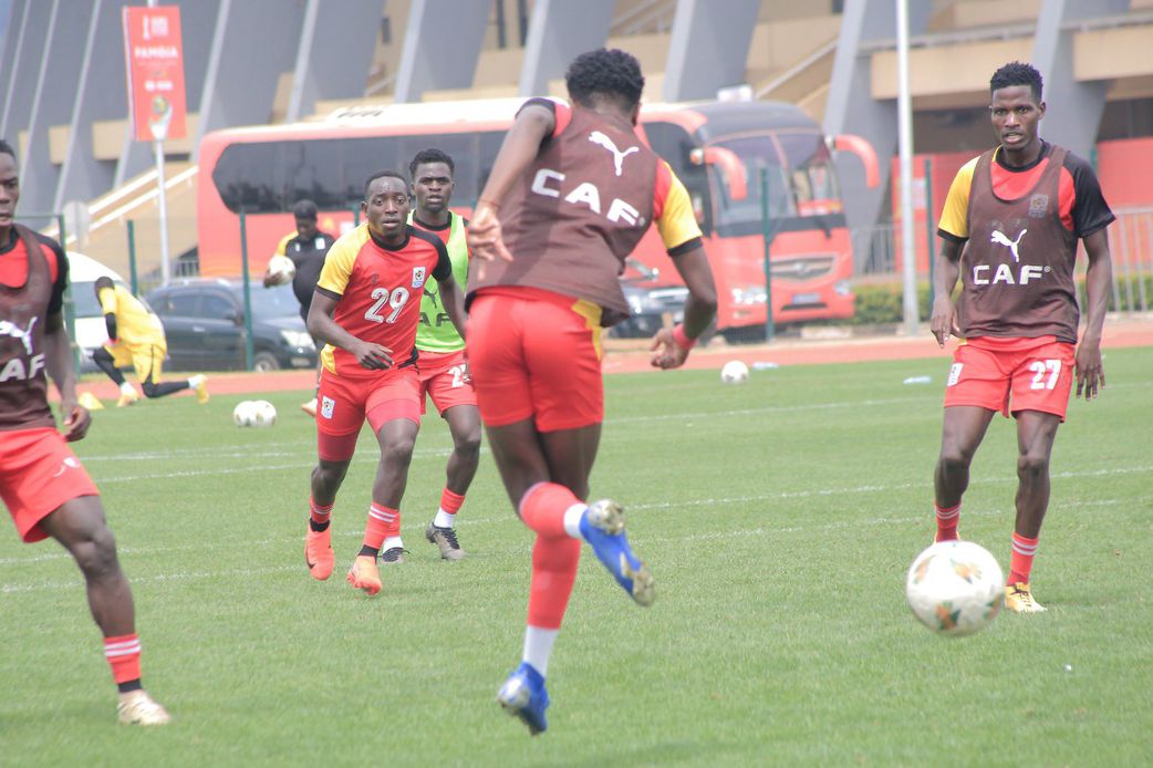 Uganda Cranes in training