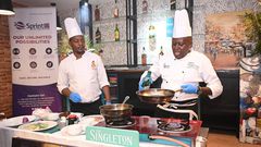 The event featured a live cooking session where Chef Raphael showcased his culinary expertise and unique style.