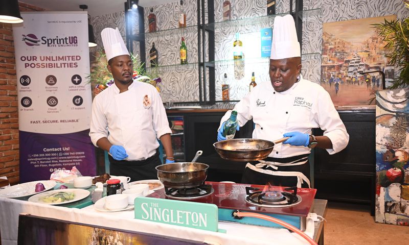 The event featured a live cooking session where Chef Raphael showcased his culinary expertise and unique style.