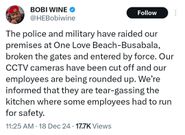 Police, military raid One Love Beach, employees tear-gassed