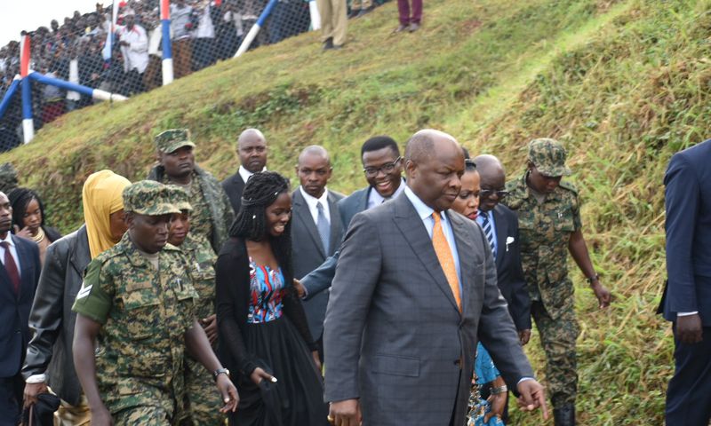 Kabaka Ronald Muwenda Mutebi and his UPDF guards