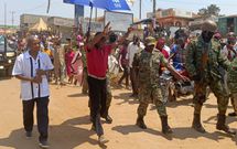 Kabaka Ronald Muwenda Mutebi and his UPDF guards