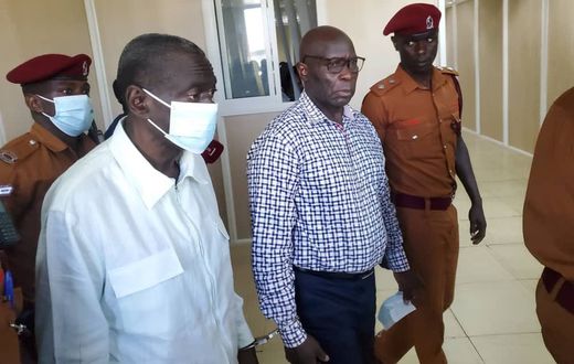 Col Dr Kizza Besigye in court today (photo courtesy)