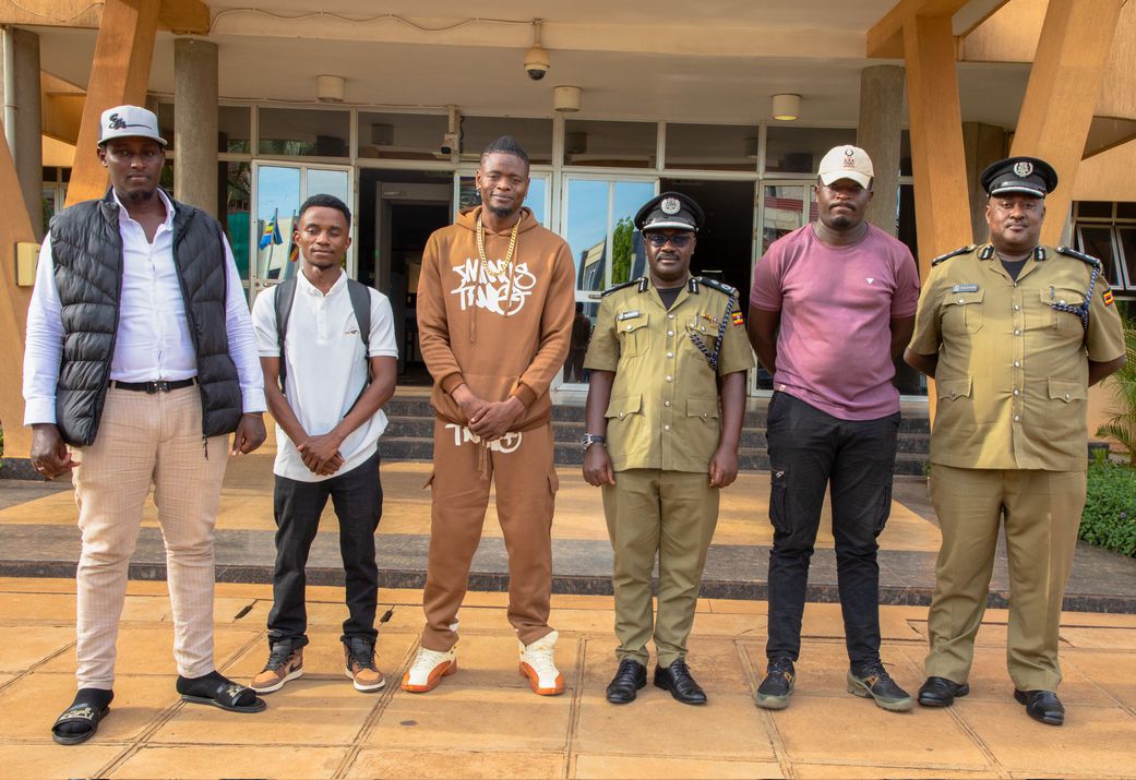 Musician Pallaso met with AIGP Ubaldo Bamunoba,