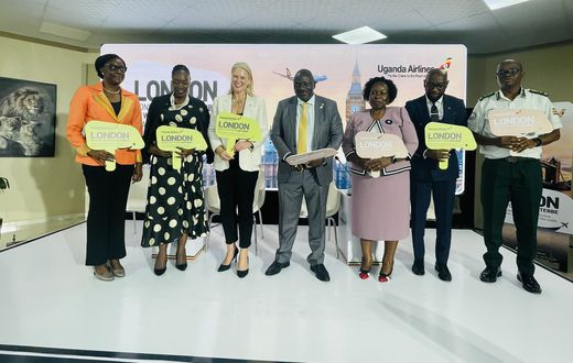 Uganda Airlines launched the London route on Thursday