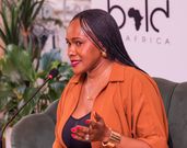 Uganda Breweries Head of ICT, Dianah Tinkamanyire gives her remarks