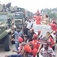 Bobi Wine campaigning in Kisoro