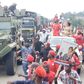 Bobi Wine campaigning in Kisoro