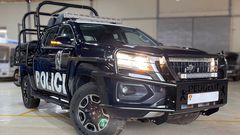 Uganda Police's Peugeot Landtrek pickup