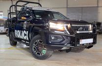 Uganda Police's Peugeot Landtrek pickup