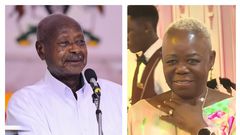 President Museveni acknowledged his former university-mate Aisha Buruku at the thanksgiving