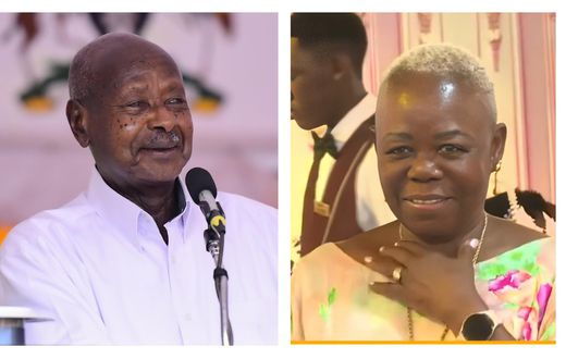 President Museveni acknowledged his former university-mate Aisha Buruku at the thanksgiving