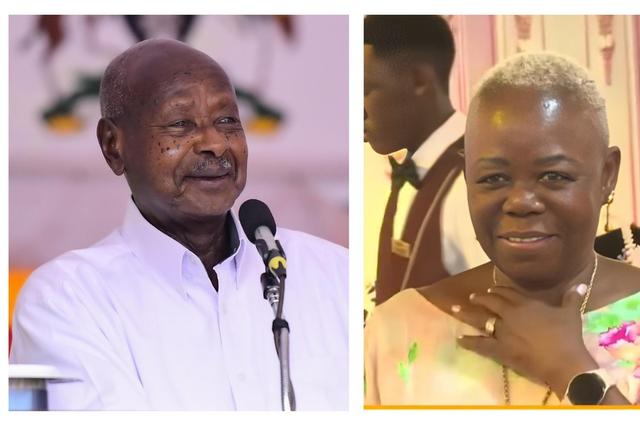 President Museveni acknowledged his former university-mate Aisha Buruku at the thanksgiving