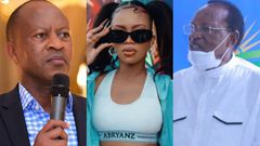 Frank Gashumba, Sheilah Gashumba and Donati Kananura